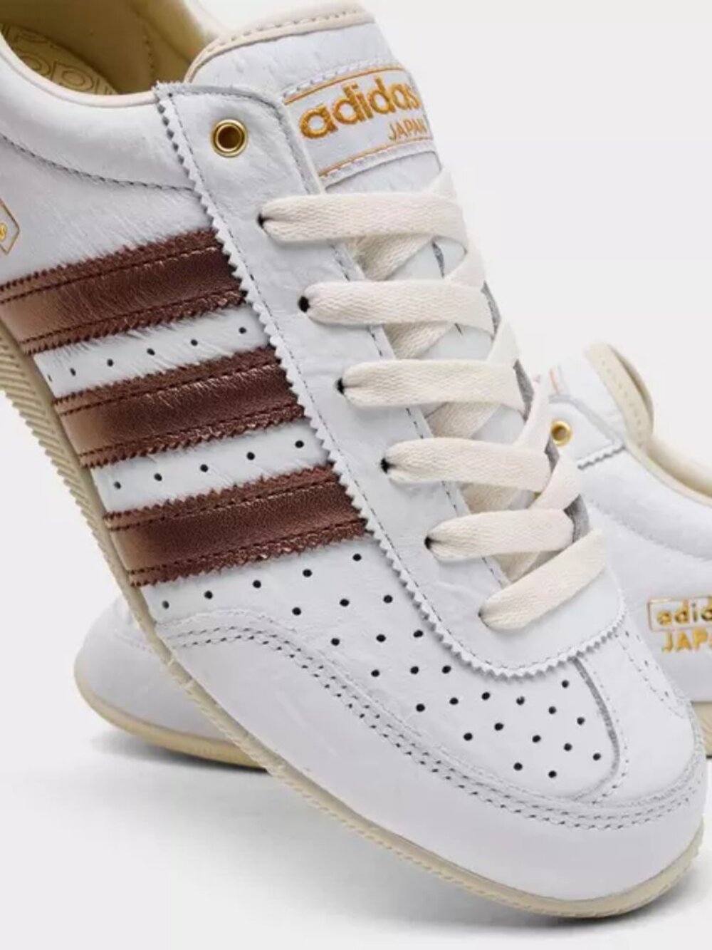 Women's Adidas Originals Japan Shoes - Cloud White Preloved Brown JQ9025  Brand - Picture 9 of 12